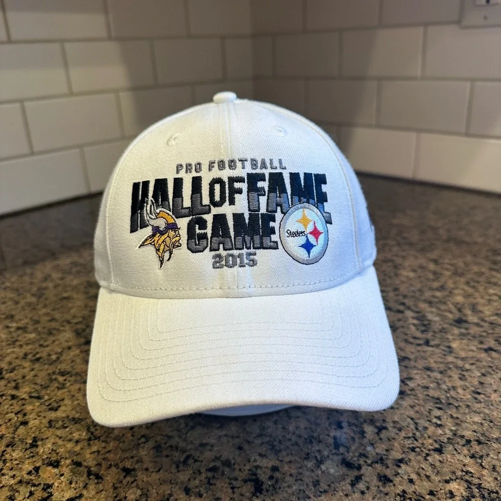 Pro Football Hall‎ of Fame Game 2015 Hat New Era 9FORTY Adjustable White Men's